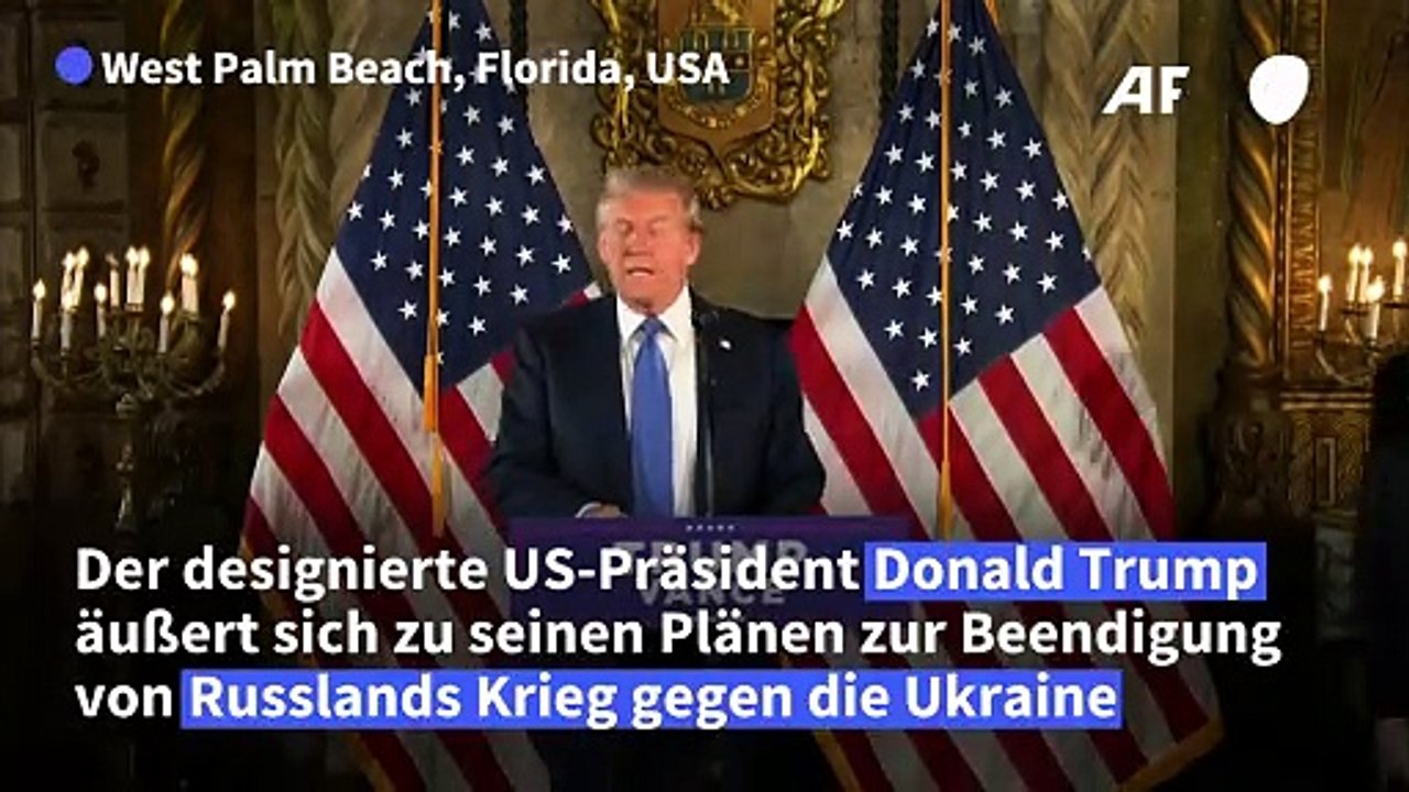 Trump zu Ukraine-Krieg: 'Wir müssen das Gemetzel beenden'