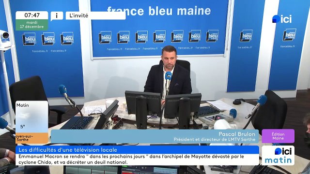 L'invité de la rédaction Pascal Brulon, directeur LMTV Sarthe