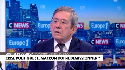 Emmanuel Macron «ne démissionnera pas», selon Charles de Courson