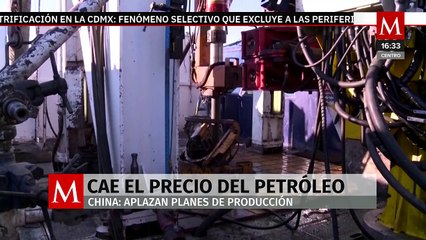 Precio del petróleo cae tras los débiles datos del gasto chino