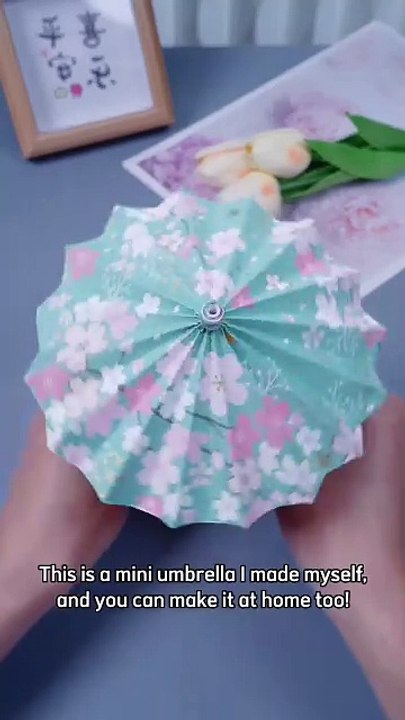 Mini umbrella - easy craft ideas