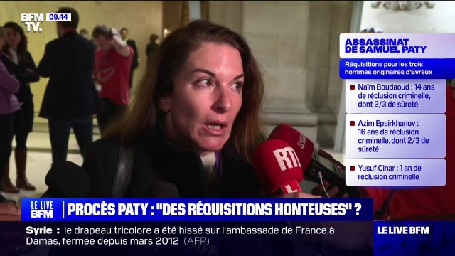 Procès Samuel Paty: des réquisitions jugées trop légères