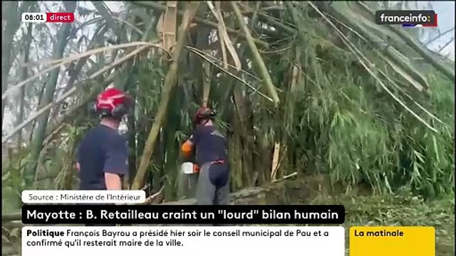Cyclone à Mayotte: Un couvre-feu sera mis en place à partir de ce soir de 22h à 04h - Emmanuel Macron a annoncé qu’il se rendrait dans l’archipel dans les prochains jours - VIDEO