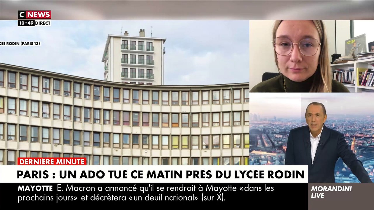 Paris: Un adolescent âgé de 15 ans tué d'un coup de couteau lors d’une violente rixe ce matin près du lycée Rodin dans le XIIIe arrondissement