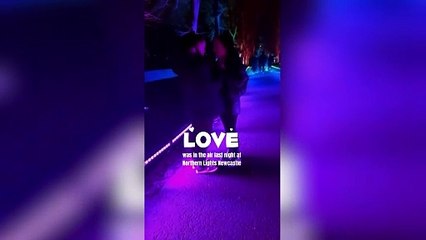 Couple get engaged at Northern Lights Newcastle