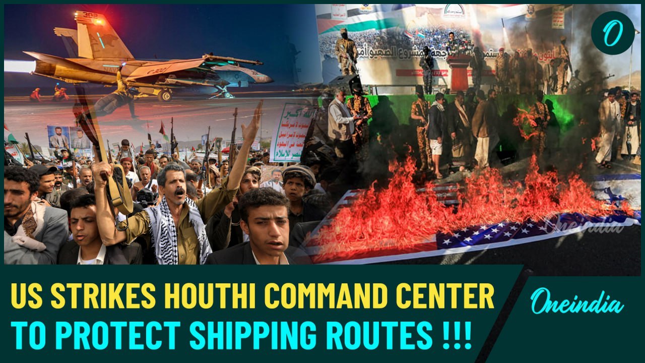 U.S Military targets Houthi command center in Yemen after deadly attacks on US warships – Video