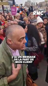 Procès Pélicot - Regardez l'avocat d'un accusé qui est allé provoquer les manifestantes devant le tribunal : A toutes ces hystériques et mal embouchées, mon client à un message pour vous c'est : Merde !
