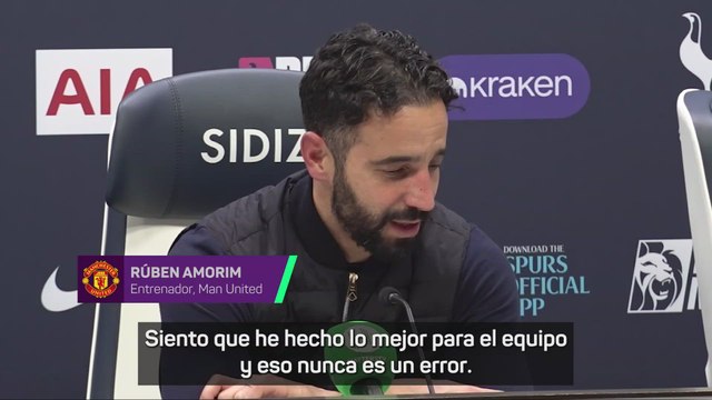 Amorim se vuelve a cargar a Rashford y dice que es lo mejor para el equipo