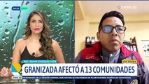 Intensa granizada afectó a al menos 13 comunidades en Tacaparí, municipio analiza declararse en desastre