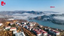 Sisin etkili olduğu Dersim, dronla görüntülendi