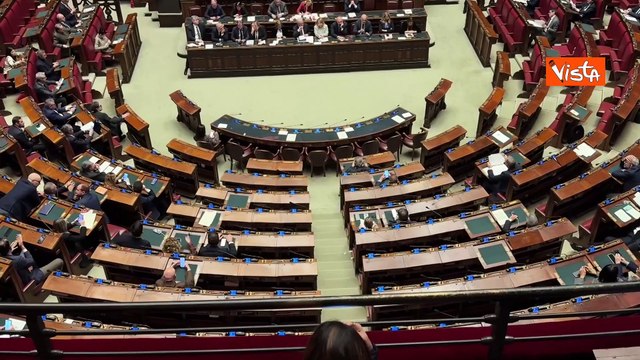 Banchi vuoti in Aula alla Camera durante informativa Meloni
