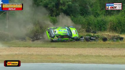 Racing Car Thailand F1N F3 2024 Bira 5 Race 2 Ruksayam Big Crash