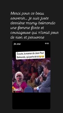 Dans cet extrait de l'émission Sacrée soirée, Jean-Paul Belmondo est présent aux côtés de sa mère Madeleine sur le plateau de Jean-Pierre Foucault