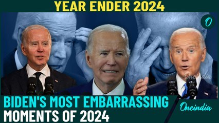 From invisible handshakes to teleprompter tangles, Biden’s most talked-about slip-ups of the year|