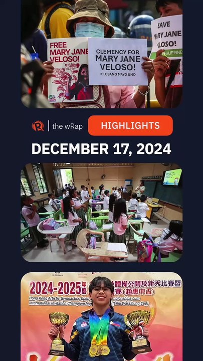 Today's headlines: Mary Jane Veloso, DepEd, Eldrew Yulo | The wRap | December 17, 2024