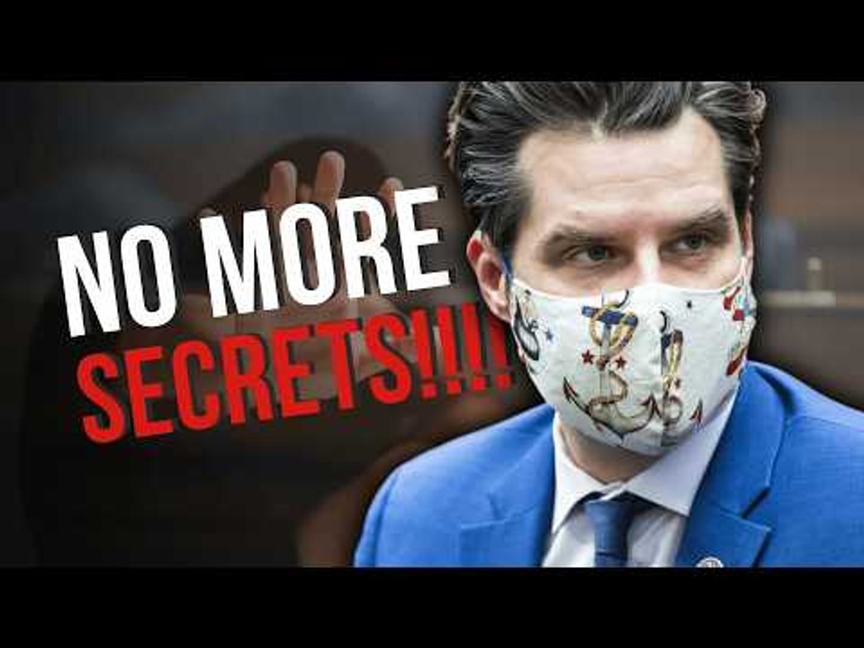 Matt Gaetz Can No Longer Hide His Secret, it's Out in the Open