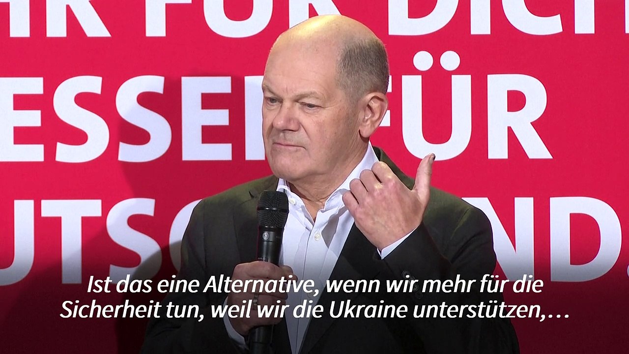 Scholz: Union spielt Sicherheit gegen Soziales aus