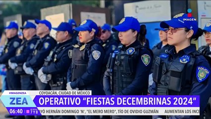 Implementan el operativo Fiestas Decembrinas 2024 en la alcaldía Coyoacán