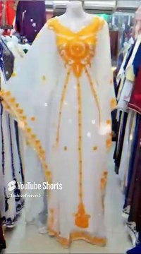 Georgette Moroccan Kaftan Dress😍#shorts #trendingnow #abaya #viral #kaftan