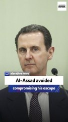 Al-Assad avoided compromising his escape