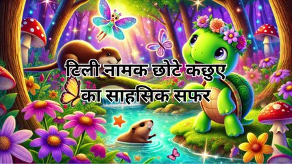 टिली नामक छोटे कछुए का साहसिक सफर | Adventure of Tilly the Tiny Turtle | Kids story | magical story