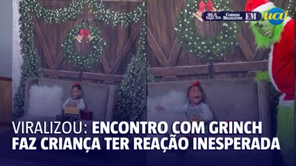 Menina encanta web com encontro com o grinch