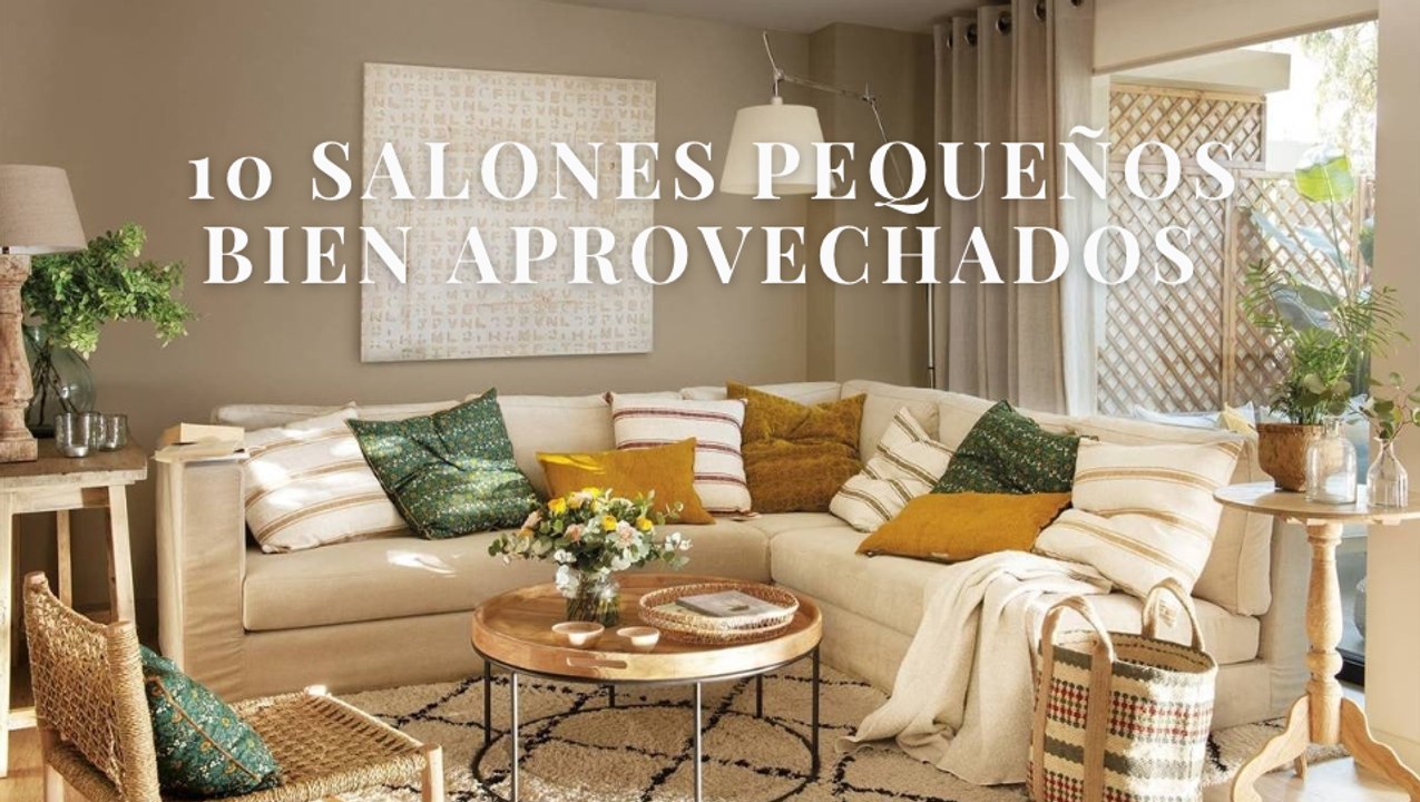 10 salones pequeños bien aprovechados