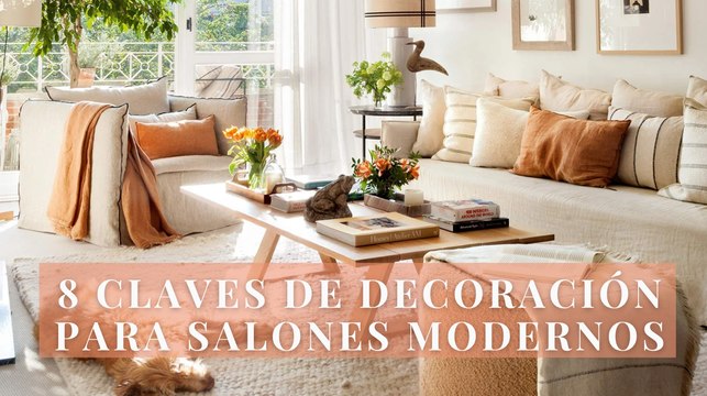 8 claves de decoración para salones modernos