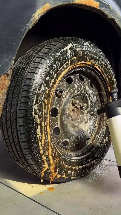 Dirty Car Wheel Wash