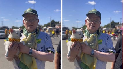 Argentina: perrito se vuelve viral por su amor incondicional a un club de fútbol