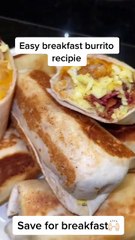 Easy breakfast burritos