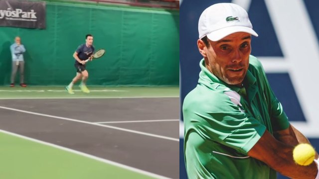 Tennis - ATP 2024 - Roberto Bautista-Agut, 36 ans, a tapé quelques balles avec Richard Gasquet