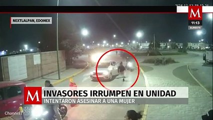 Invasores irrumpen en fraccionamiento en Nextlalpan; intentan asesinar a una mujer
