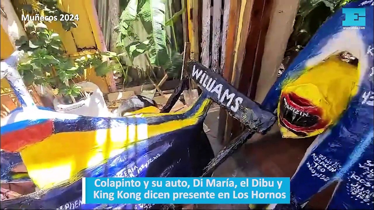 Muñecos 2024: En Los Hornos hay un muñeco de Colapinto listo para arder en Año Nuevo