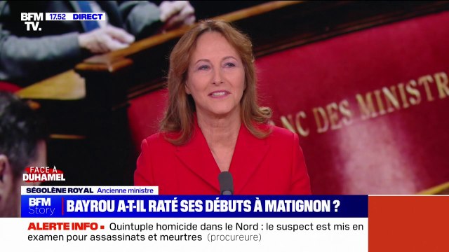 Déplacement de François Bayrou à Pau: Il sait que c'est raté, mais il continue à dire que c'était une bonne décision , réagit Ségolène Royal