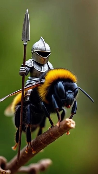 "Magical Worlds Beneath Our Feet: Watch Insects Carry Fantastical Creatures!"