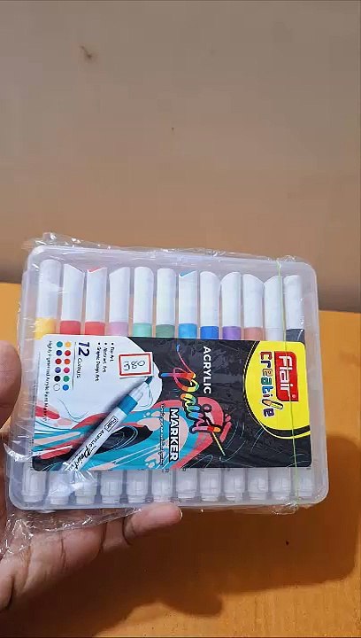 FLAIR Creative Series Acrylic Paint Pen Set Ideal For Mandala Art, Doodling, Drawing, Sketching, Colouring