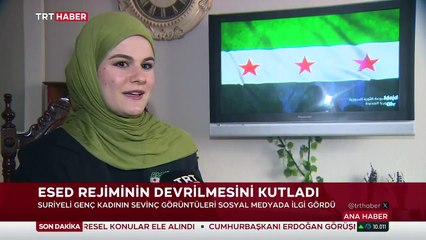 Suriyeli kadının özgürlük sevinci: Artık tek mülteci Esed