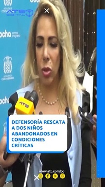 Defensoría rescata a dos niños abandonados