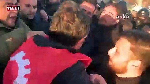 Hakkını arayan Polonoz işçilerine biber gazlı müdahale
