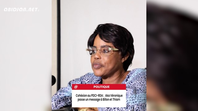 Cohésion au PDCI-RDA / Aka Véronique, députée, passe un message à Billon et Thiamyt