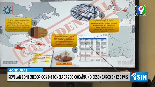 Revelan que los 9.8 de toneladas de cocaína no desembarcaron en Honduras | Primera Emisión SIN