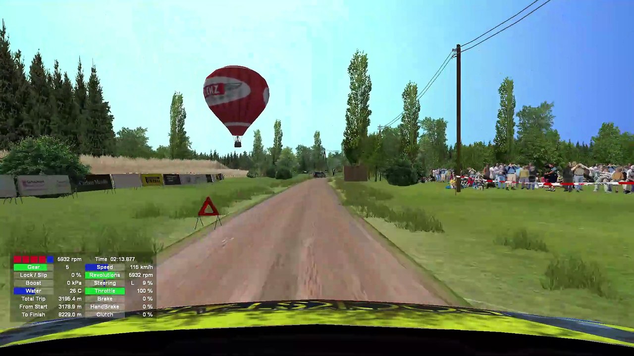 Richard Burns Rally: Alakyla-Vidrike kitsas, in an Opel ADAM R2 (XBox Controller)