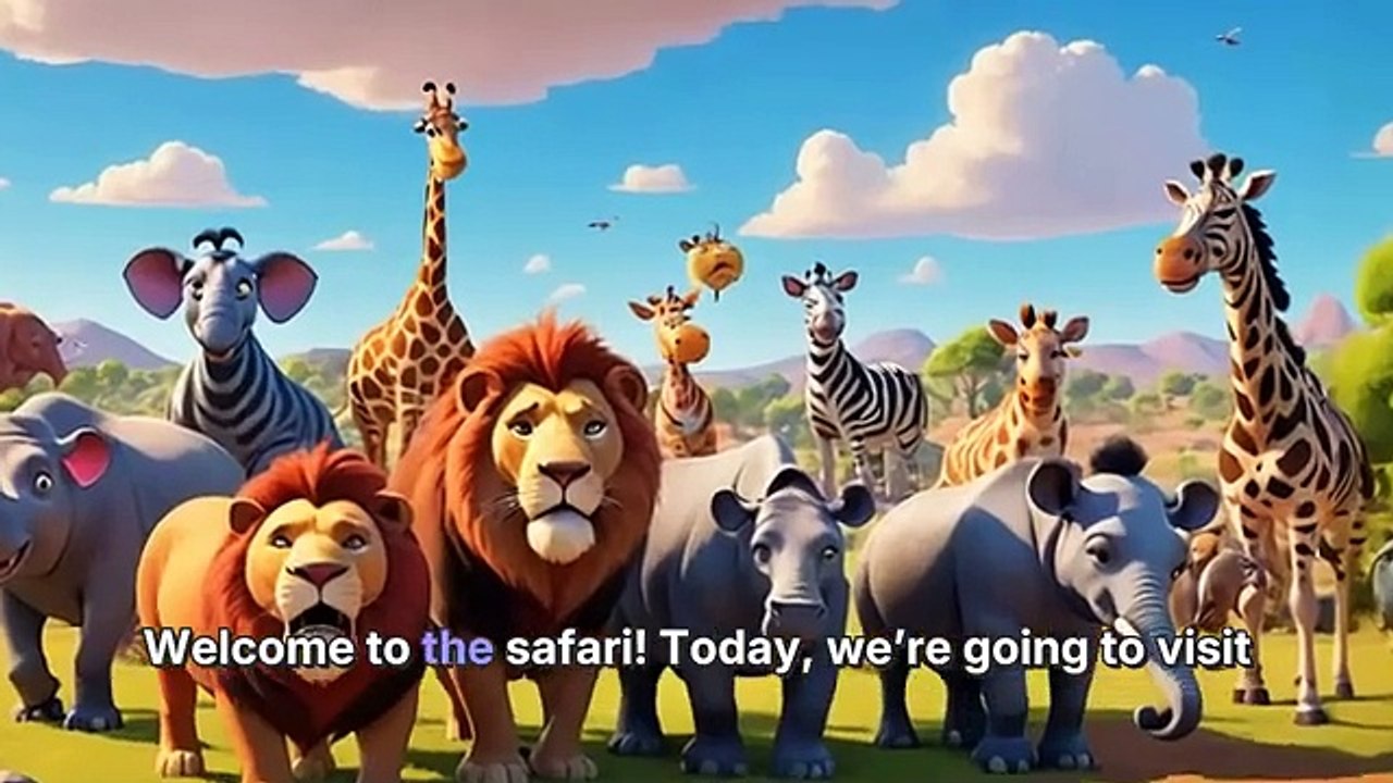 Old MacDonald Song with Safari Animals Nursery Rhymes & Kids Songs&Safari Sing Along Adventure