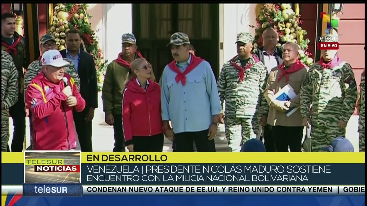 Pdte. Maduro sostuvo encuentro con la Milicia Nacional Bolivariana en el Palacio de Miraflores