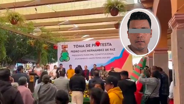 Edomex: Alcalde electo Pedro Luis Hernández 'huye' durante su toma de protesta tras orden de aprehensión