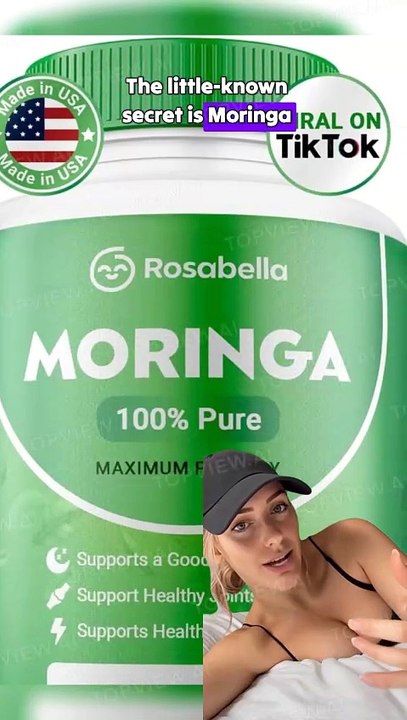 Moringa Powder Capsules - Natural Superfood for Energy, Skin & Gut Health