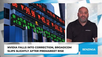 Nvidia Falls Into Correction, Broadcom Slips Slightly After Premarket Rise