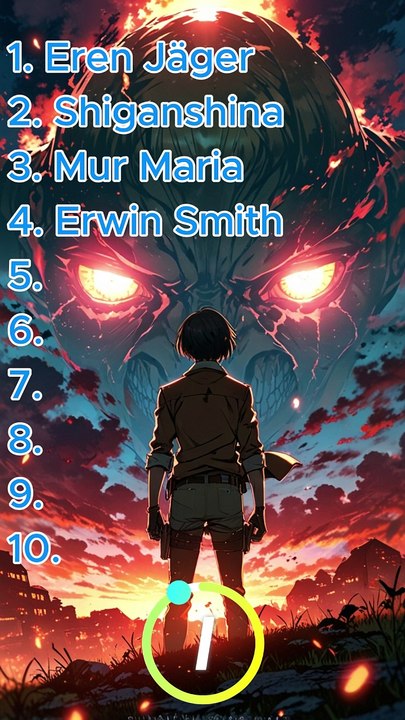 🎬 Es-tu un vrai fan d'Attaque des Titans ? 🕹️ Teste tes connaissances avec ce quiz éclair ! 💥 Combien de bonnes réponses auras-tu ? 💪