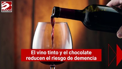 El vino tinto y el chocolate reducen el riesgo de demencia
